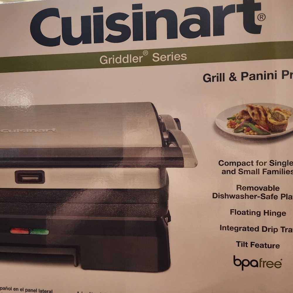 Cuisinart Griddler Series Grill & Panini Press New In Box, Never Been Opened.